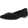 Anne Klein Womens Oalise Ballet Flat, Black/Black, 10 US