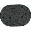 Erwin Müller Placemats Set of 2 Washable Graphite Oval Size: