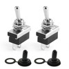 2 PCS KN3(D)-101 Metal Toggle Switches, 12V 25A SPST ON/OFF