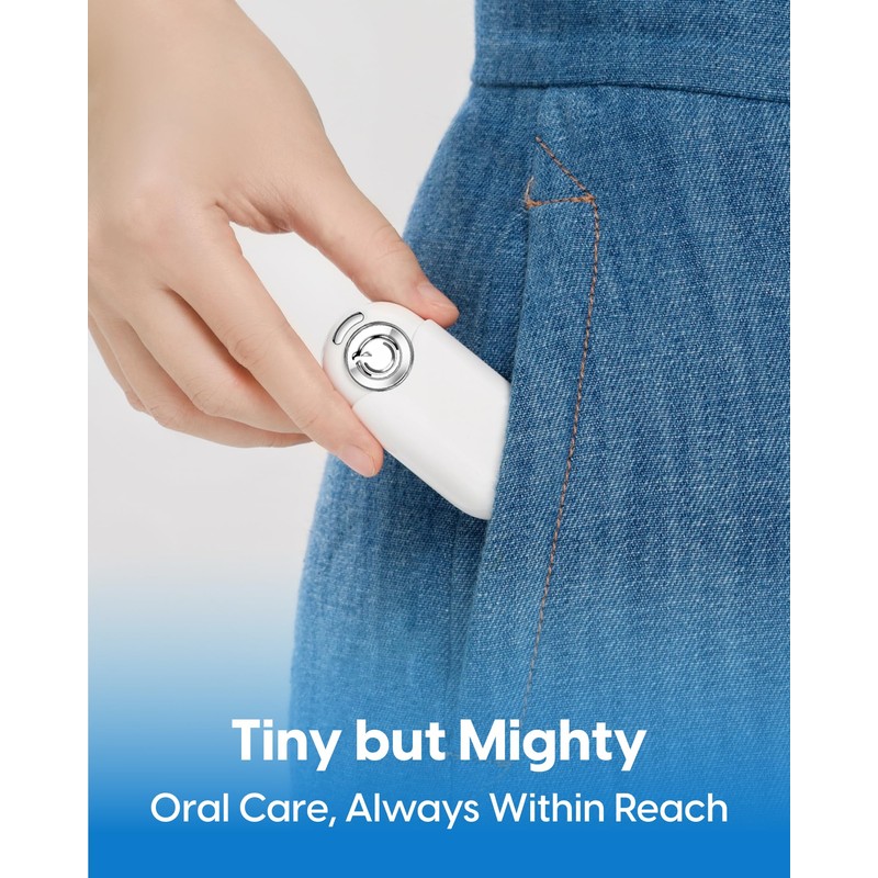 QicoBay UpFlosser C1S Reusable Auto-Restringing Flosser with Replaceable Floss Capsule,