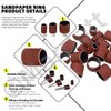 Mardatt 136Pcs Grinding Stone Set 1/8" Shank with Sanding Drum