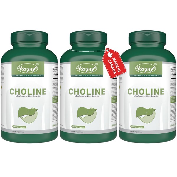 Vorst VORST Choline Bitartrate 410mg Per Serving 3 X 180