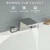 LIWEIKE Roman Tub Faucet, Brushed Nickel Bathtub Faucet Set with