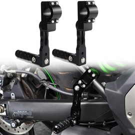 Xitomer 1.25" Foot pegs Adjustable Highway Peg Mounts Compatible with NC 750X, GOLDWING 1800, CMX 300 REBEL Series, XL 750V Transalp Motorcycle Highway Peg Mounts Footrest (130mm)