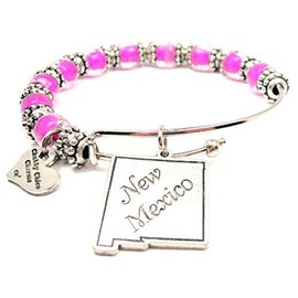 ChubbyChicoCharms New Mexico Glass Beaded 18" Necklace