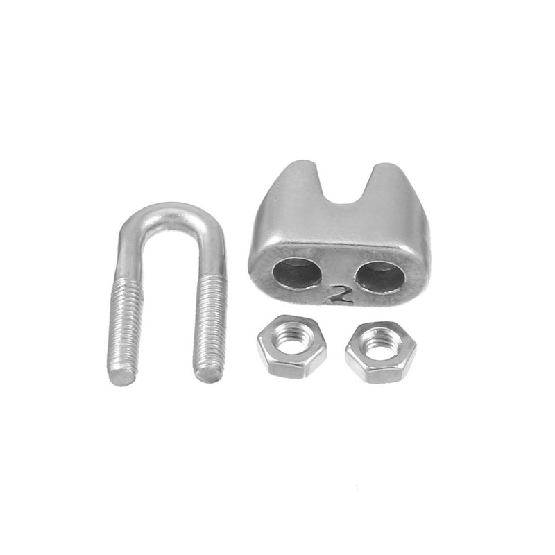 Luomorgo M2 1/16" Wire Rope Cable Clip Clamp 304 Stainless