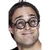 LR Supplies Black Nerd Glasses Round Thick Geek Fancy Dress