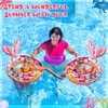 Rotatingpals 2 Pack Mermaid Swimming Rings Inflatable Mermaid Tail Pool