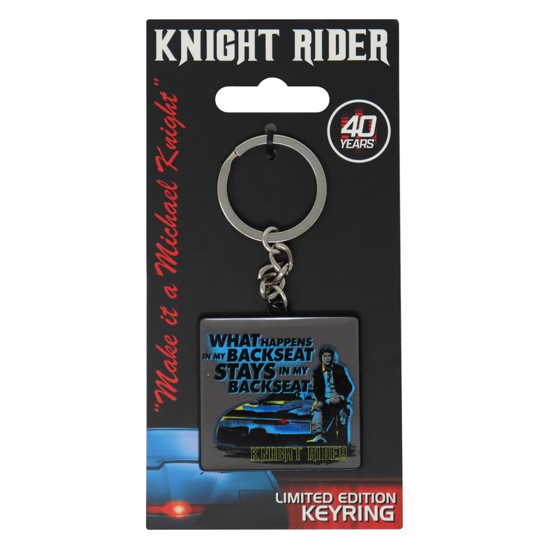 Knight Rider Accessories Limited Edition Key Ring Blue Letter Pattern