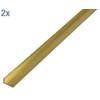Alberts 497569 Angle Profile Brass 1000 x 20 x 15