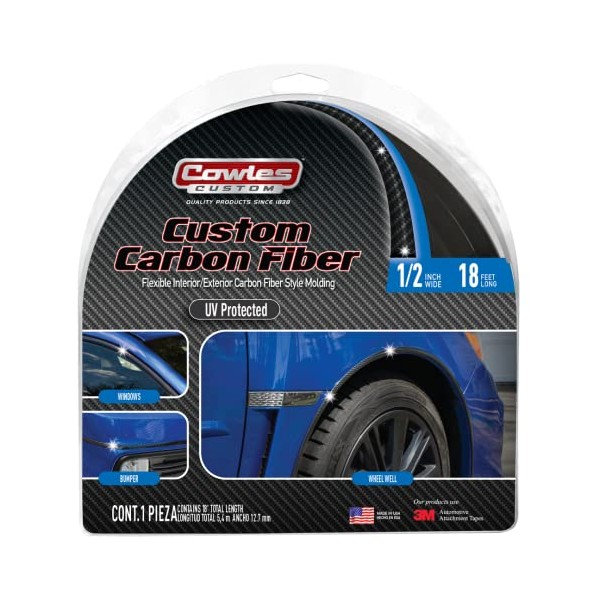 Cowles S37755 Custom Carbon Fiber Style Molding for Cars, Trucks