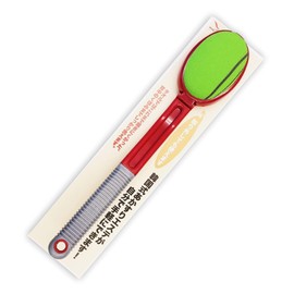 Kinugawa Company KA-8A RD Korean Type Akaburi Brush, Akaburi Towel, Back Reach, Handle, Red, Main Unit