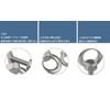 304 Stainless Steel Eye Bolts, Silver, Set of 4, [M5
