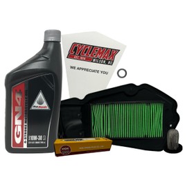 Cyclemax Standard 10W-30 Tune Up Kit compatible with 2021-2025 Honda PCX with Spark Plug