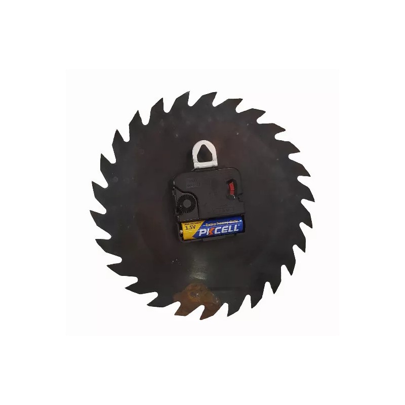 Handmade Carpenter tools 7 1/4" REAL Saw Blade Clock hand