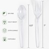 VITEVER [200 Count] Heavy Duty Plastic Silverware Set - 100