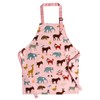 Kids Aprons, Cotton Children Artists Aprons Child Chef Aprons (Blue,