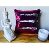 MERMAID SEQUIN CUSHION Cover Pillow Case Reversable Flip Sequins Sofa