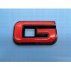 Auto Front Rear GMC Black Red Emblem Overlay 2019-2022 GMC