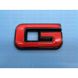 Auto Front Rear GMC Black Red  Emblem Overlay 2019-2022 GMC Sierra 1500 2500HD 3500HD