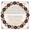 Feraco Pure Copper Magnetic Bead Bracelet for Men Women, 8mm