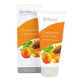 Fusslotion Orange & Papaya, Camillen 60 mit Hyaluron und Panthenol, 100 ml