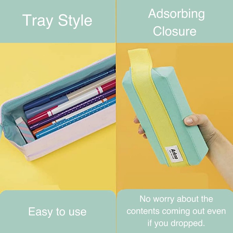 Sun-Star Arkno S1419960 Pencil Case, Tray Type, Stationery, Light Blue