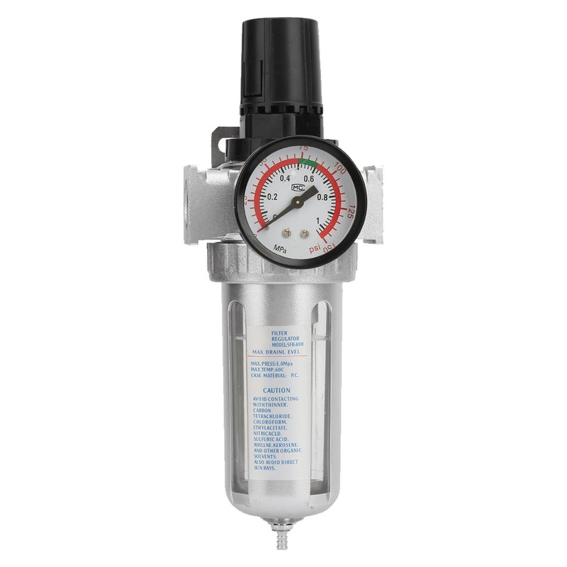 BSP 1/2" Air Compressor Moisture Water Trap Filter Regulator with