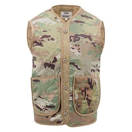 John Ownbey Company Men's Woobie Vest Poncho Liner Quilted Puff Vest Made in USA (OCP Scorpion, Small)