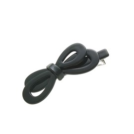 VingTAINE H7462-BK- Tortoise Shell Style Ribbon Hair Clip Patterned Beak Clip Marble Simple Gift