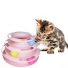 ozgram Cat Toy Tower Turntable & Ball Cat (Pink)