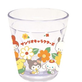 K Company Sanrio Characters (Retro) Sparkling Clear Cup, Sanrio Characters (Retro) CCL6-SARE H9.1 x W8.3 x D8.3 cm