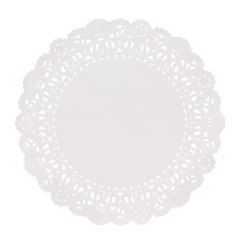 Hygloss Products Round Paper Doilies - Decorative, White Lace Doilies - Disposable - Food Grade Safe - 6 Inches - 36 Pack