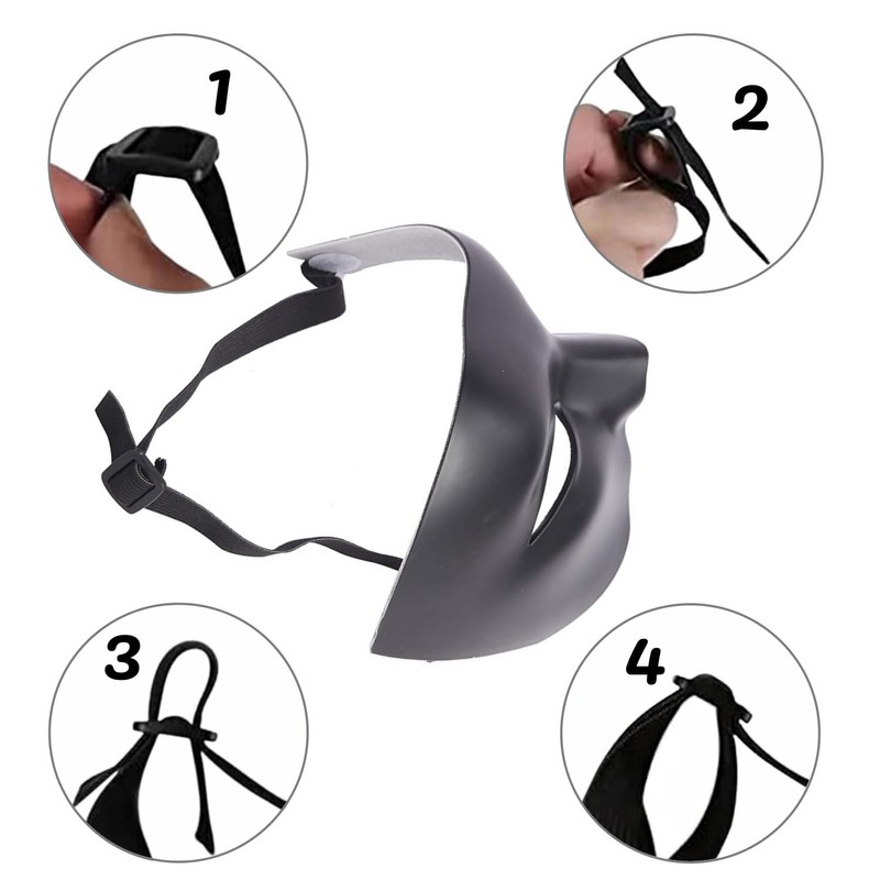 Axvxby Men's Mask, One-Eyed Half Face Phantom Mask, Half Face
