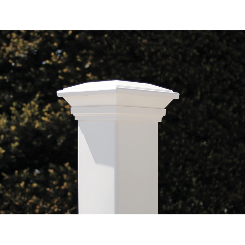 Barrette Outdoor Living 4"x4" Contemporary Post Top, White