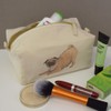 'Playful Pug' Canvas Wash Bag/Makeup Case (CS00016382)