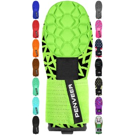Penveer Baseball Sliding Mitt Youth & Adult, Sliding Glove for Baseball, Softball Sliding Guard, Left and Right Hands (Neon Green Texture, Youth)