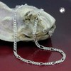 Bracelet Thin Figaro Chain Silver 925-19cm