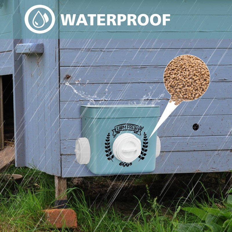 ‎Tgeyd Chicken Feeder and Chicken Waterer Set - Hanging Automatic