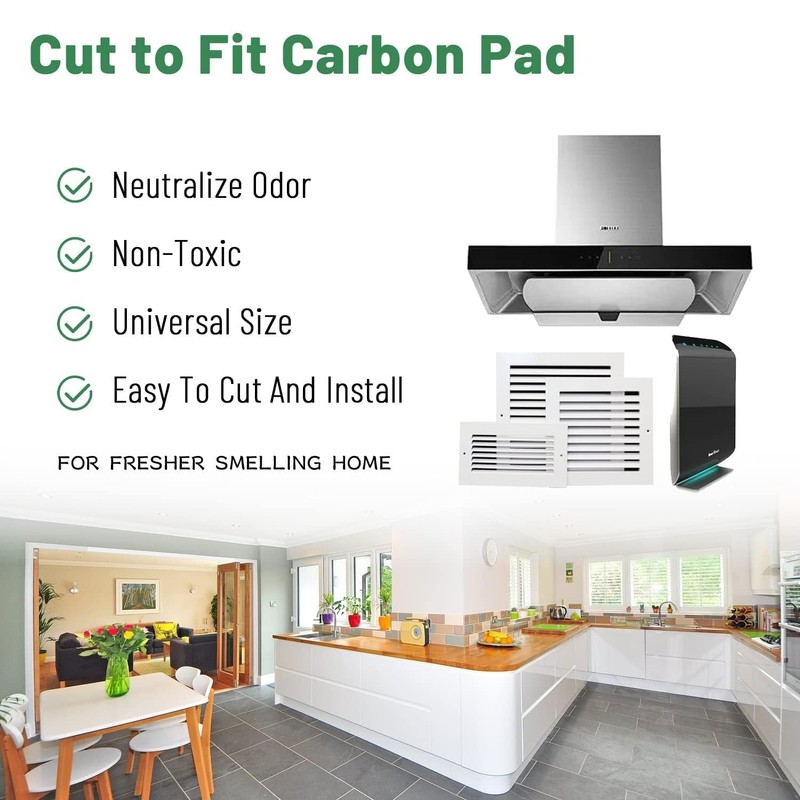 NIVMOWN Cut to Fit Carbon Pad Pre Filter Roll for