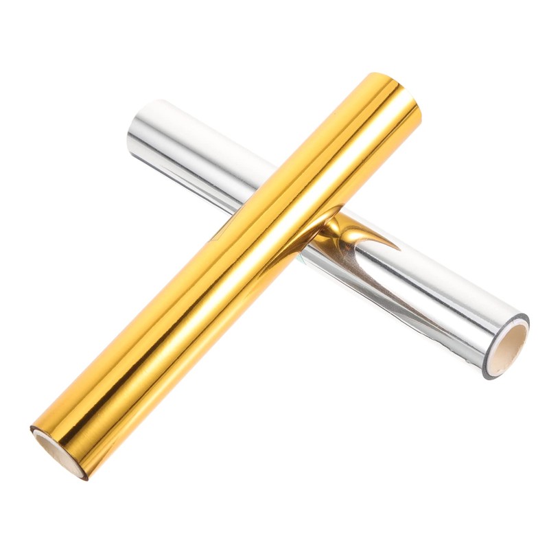 Alipis 2sets Transfer Foil Rolls DIY Foil Paper for Crafts