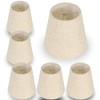 Clip on Lamp Shade 5.2 INCH, Mini Beige Fabric Lampshade