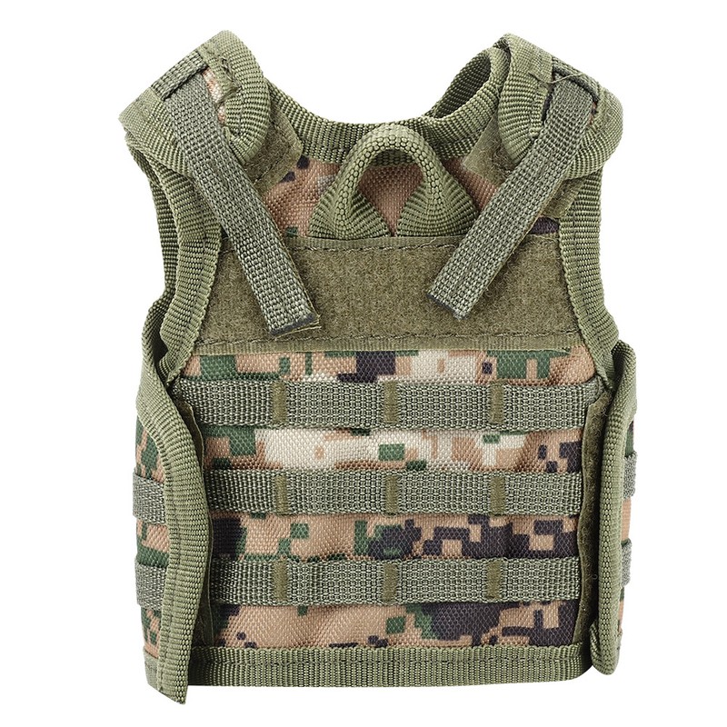 Nylon Outdoor Multifunction Tactics Beer Bottle Cover Mini Vest Shape