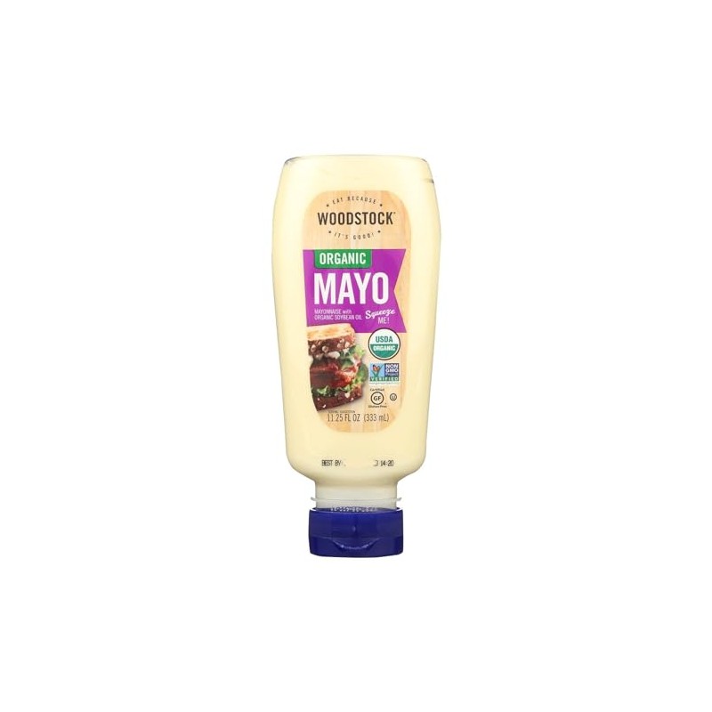 Woodstock Organic Mayonnaise - Squeeze - Case of 12 -