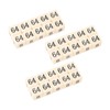 30PCS 6 Sided Number Dice 15.5mm Multiple Of 2 Number