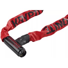 Kryptonite Krypto Keeper 785 Integrated Chain Lock: 2.8' (85cm) Red
