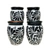Set of Black Espiga Plumeado Cantarito Cup - Set Clay