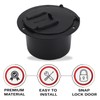 Round Cable, Snap On Cover, Made of ABS, Fits 2-3/4