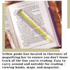 2 Pack 2X Bar Magnifying Ruler Line Magnifier,Ruler with Magnifying