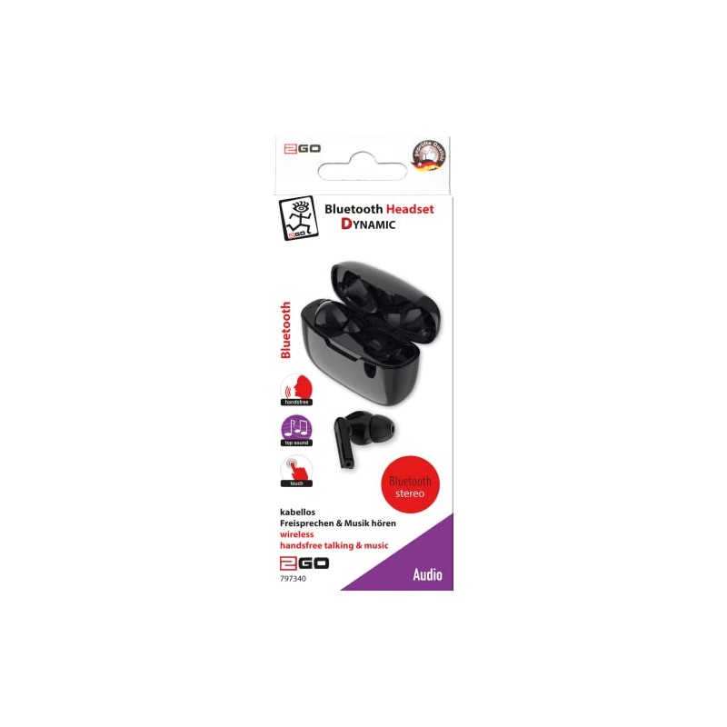 2GO TWS Dynamic Bluetooth Headset Black